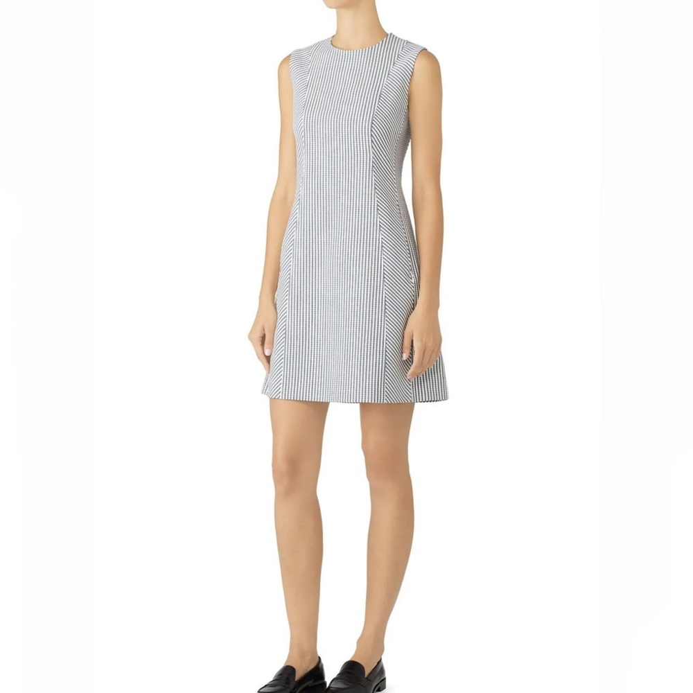 Theory Helaina Sheath Dress NWT in blue/white stripes **HAS POCKETS**
